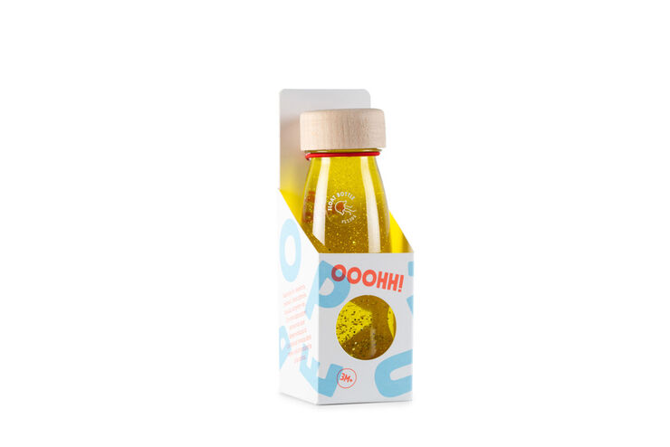 Botella sensorial Petit Boum Amarillo