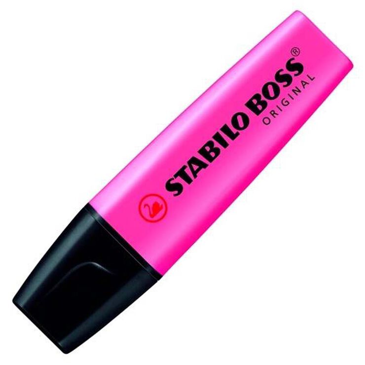 Marcador fluorescente Stabilo rosa 10u