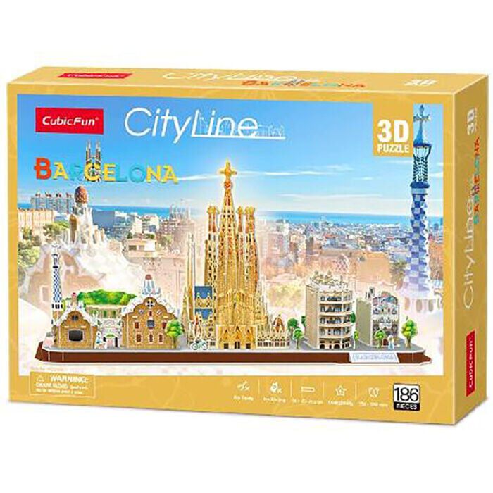 Puzle 3D Barcelona 186 peces