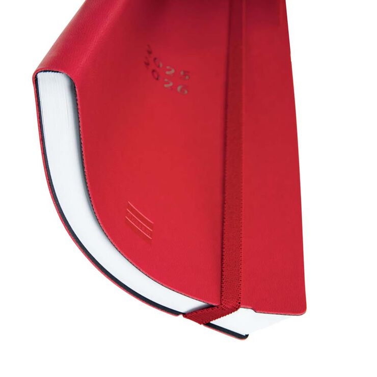 Agenda Finocam 18 meses Mara Y10 sem/vista vertical mult 2025-26 rojo
