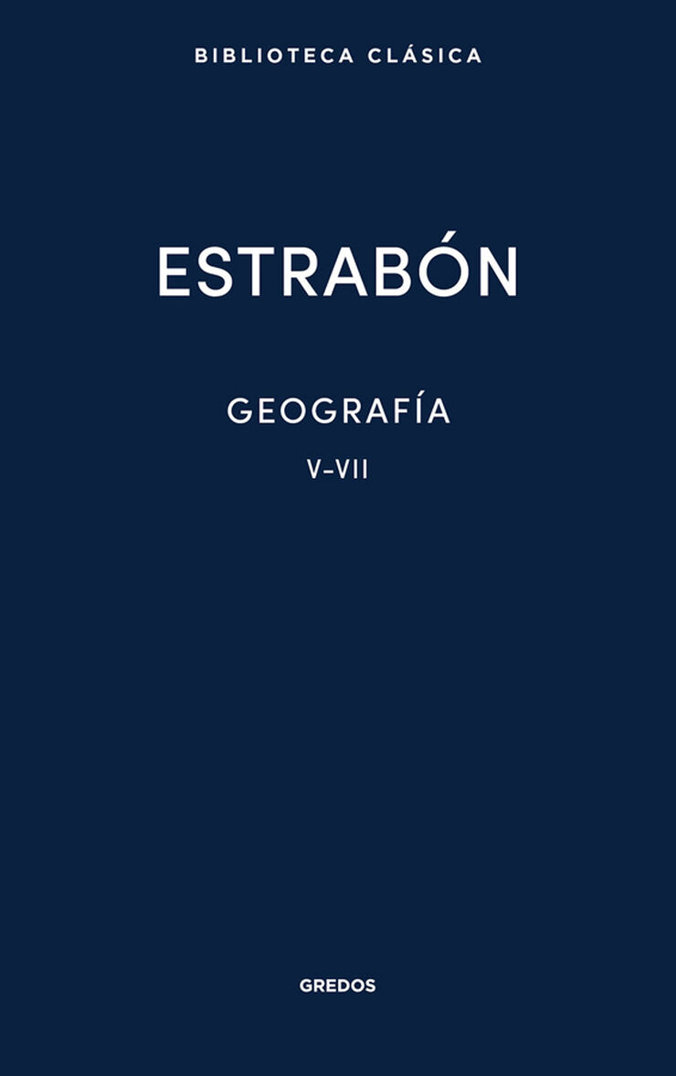 Geograf&iacute;a. Libros V-VII