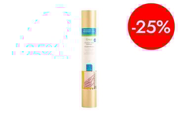 Vinilo permanente glitter 30x122cm oro