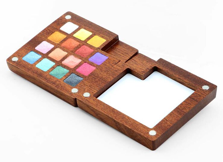 Mini Paleta Acuarela Nomad 15 colores metallik