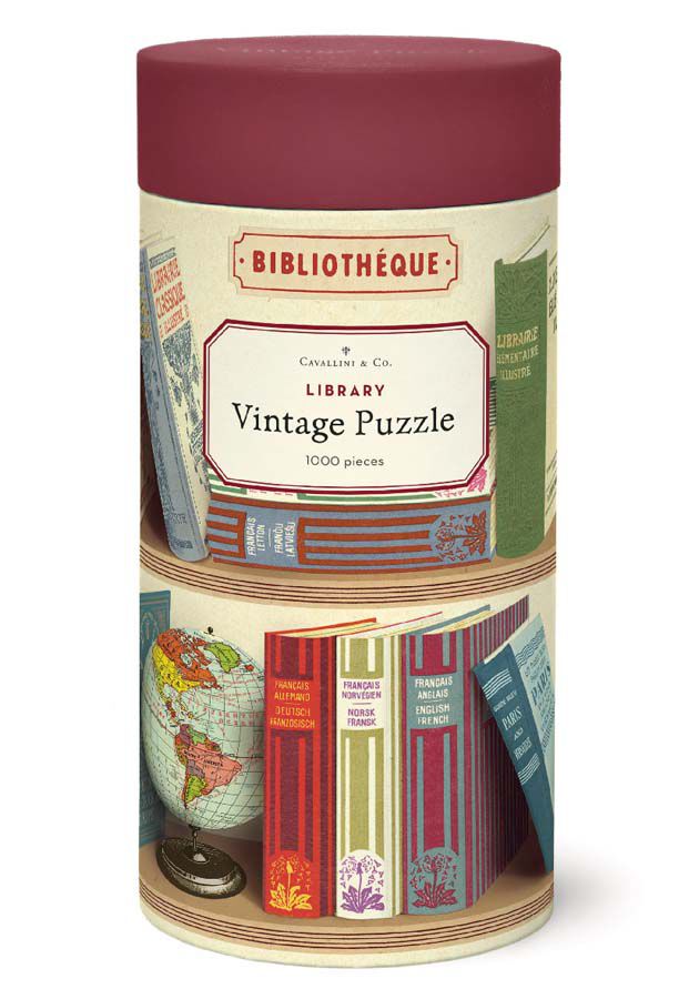 Puzzle 1000 piezas Cavallini Library Books