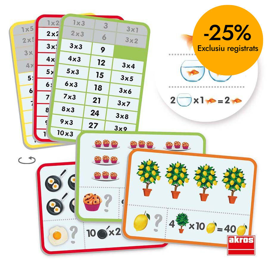 Apr&egrave;n i compr&egrave;n les taules de multiplicar