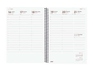Agenda Finocam Year E10 sem/vista vertical cas 2026 negro