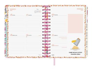 Agenda Finocam 16 meses Vitae 1/4 sem/vista cas 2025-26 rosa