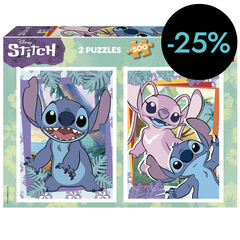 Puzle 500 peces x 2 Stitch