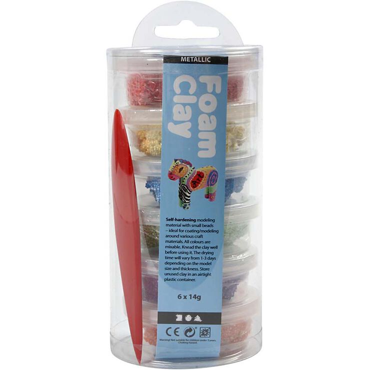 Foam Clay Creativ Metal 14g 6u