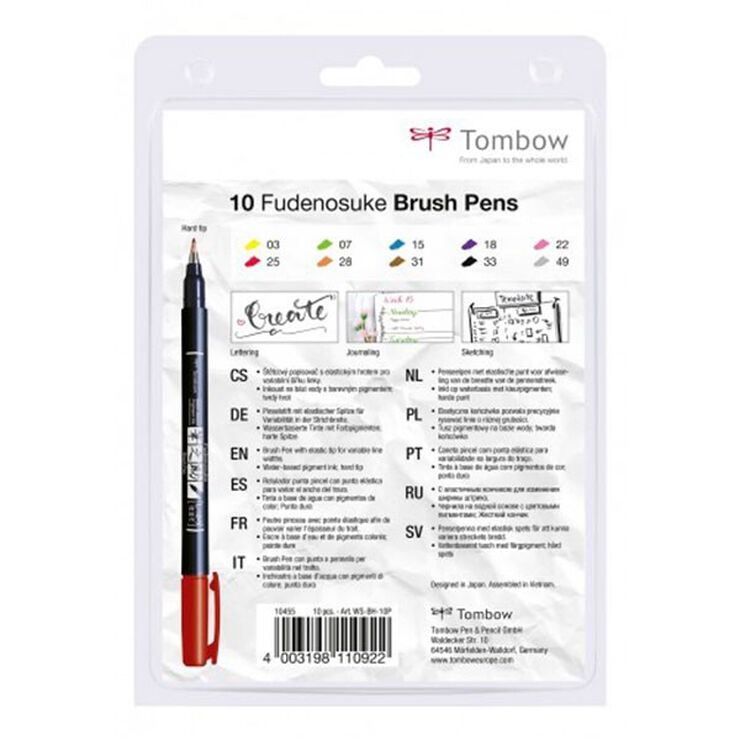 Retoladors Tombow punta dura 10 U Retoladors Tombow punta dura 10 U