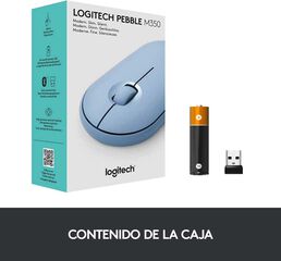 Ratolí Logitech Bluetooth Pebble M350 Blau