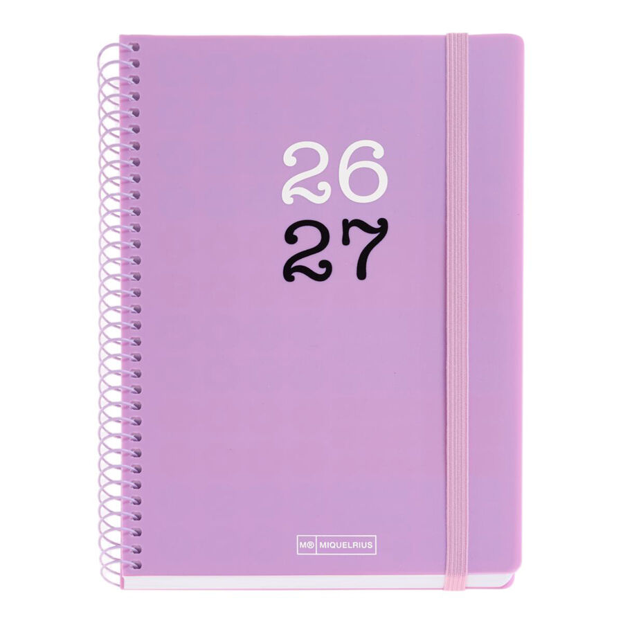 Agenda Escolar Plus S/V Mult. 2026-2027 Lila