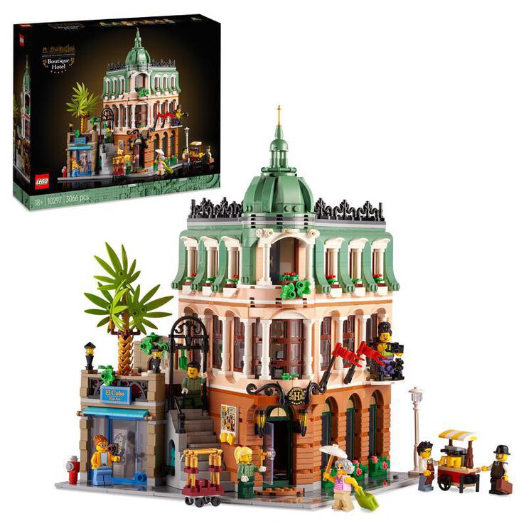 LEGO® Hotel Boutique set de construcción modular coleccionable con 5 secciones detalladas 10297