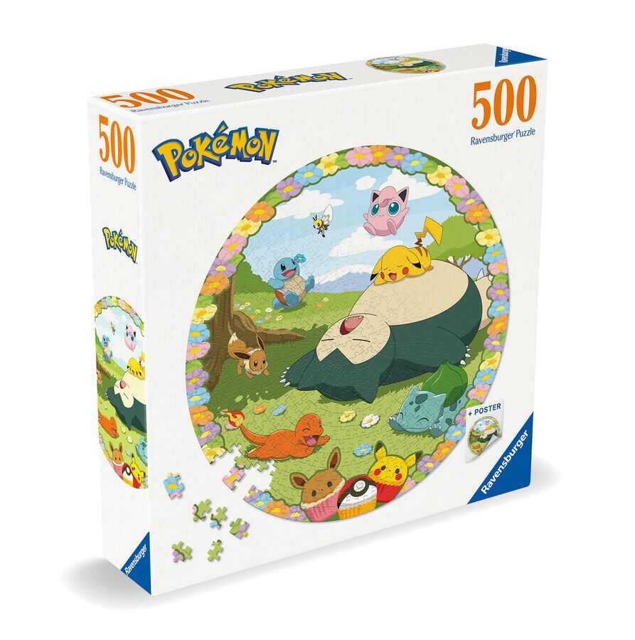 Puzle 500 piezas Pok&eacute;mon Round