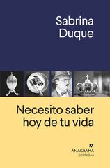 Necesito saber hoy de tu vida Necesito saber hoy de tu vida