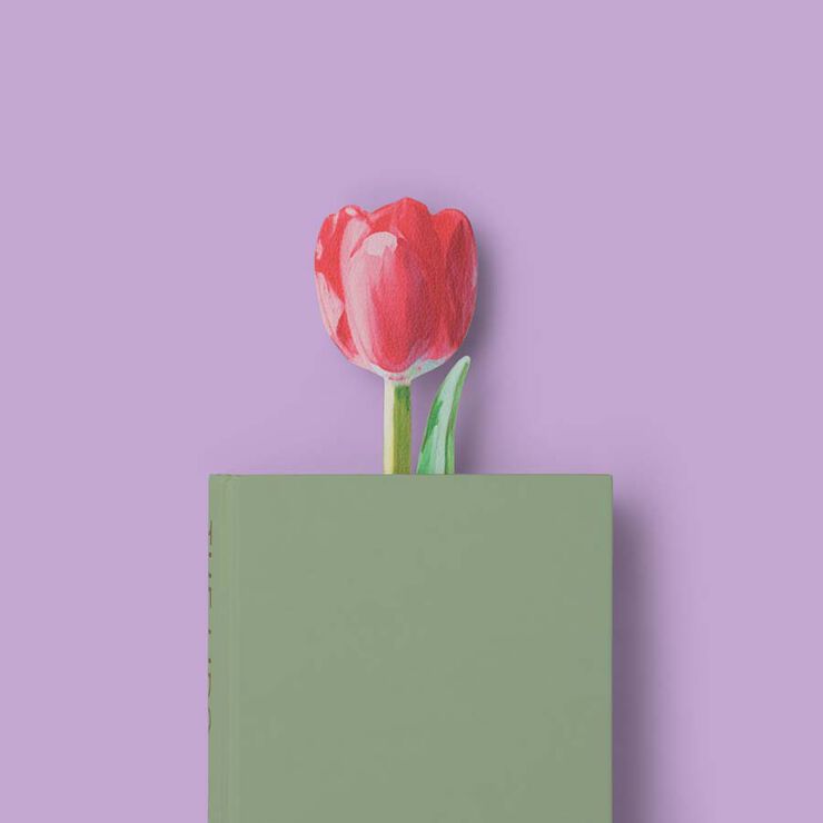 Punto de Libro Tulip&aacute;n pintado