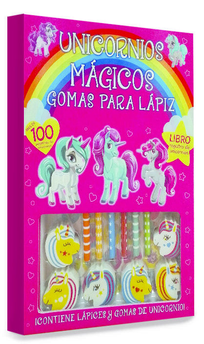 Unicornios m&aacute;gicos - gomas para l&aacute;piz