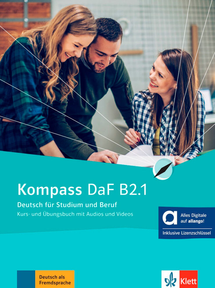 Kompass DaF B2.1 Kurs-und Übungsbuch mit Audios und Videos