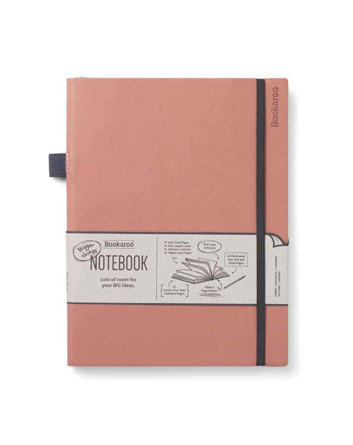 Libreta XL 19x25 raya Blush