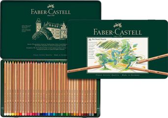 L&aacute;piz Faber-Castell pastel 36 colores estuche metal