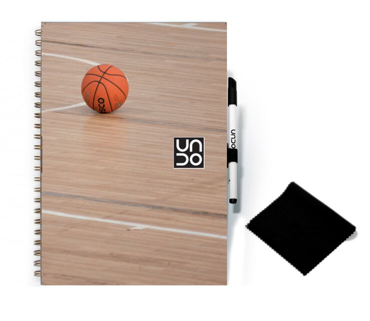 Pizarra blanca personalizada para vestuario de baloncesto (pared)