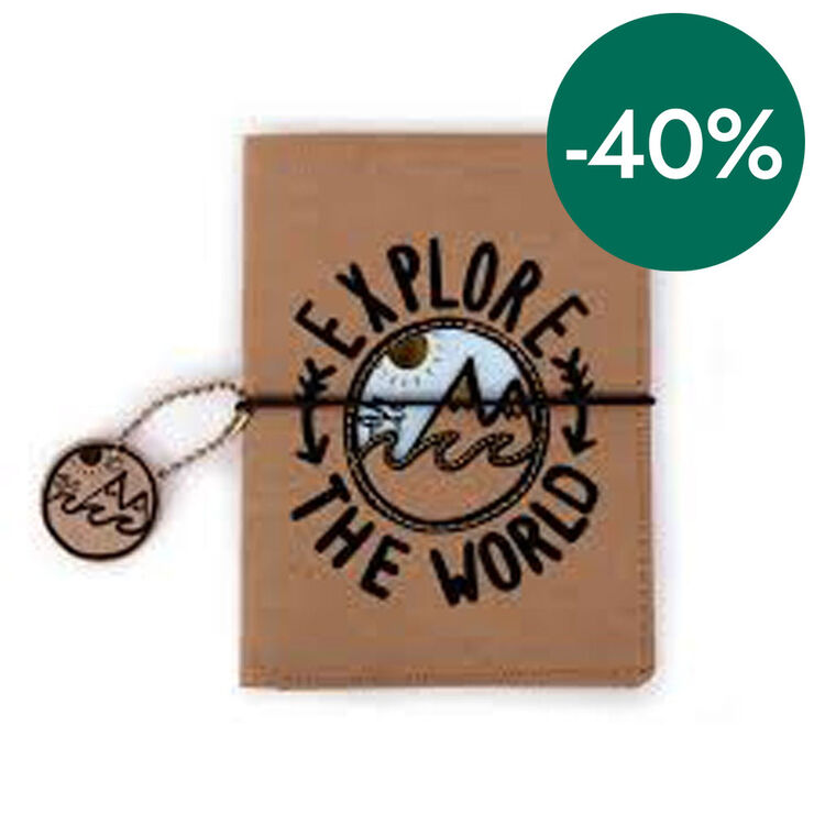 Funda de passaport Helio Ferretti Kraft - Explore