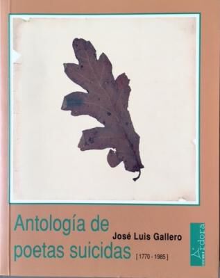 Antolog&iacute;a de poetas suicidas