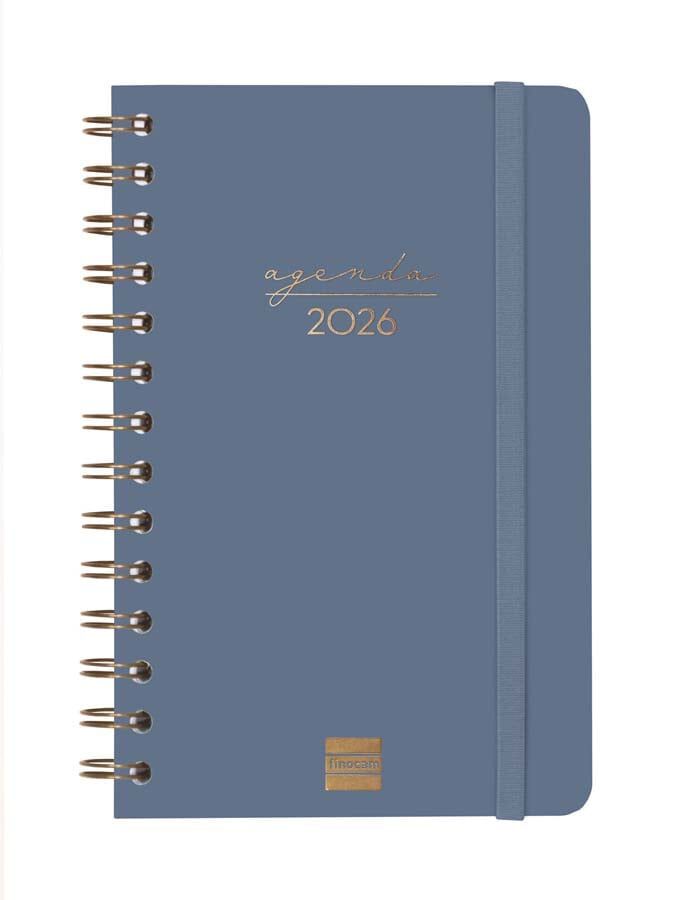 Agenda Finocam Alma E5 sem/vista horizontal cat 2026 azul