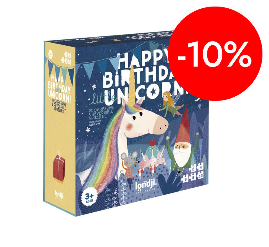 Puzle Progressiu Happy Birthday Unicorn!