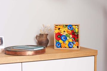 Marco madera DIY Oktoclay Flores Freedom