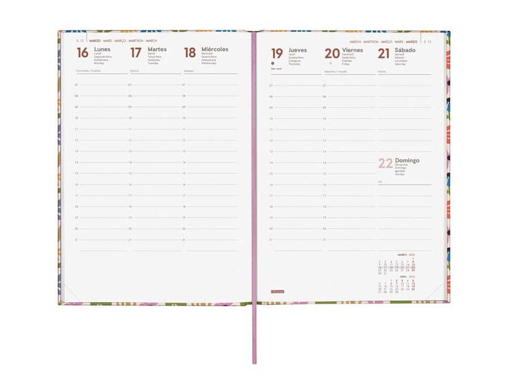 Agenda Finocam Porto DS Y10 sem/vista vertical cas 2026 Camila
