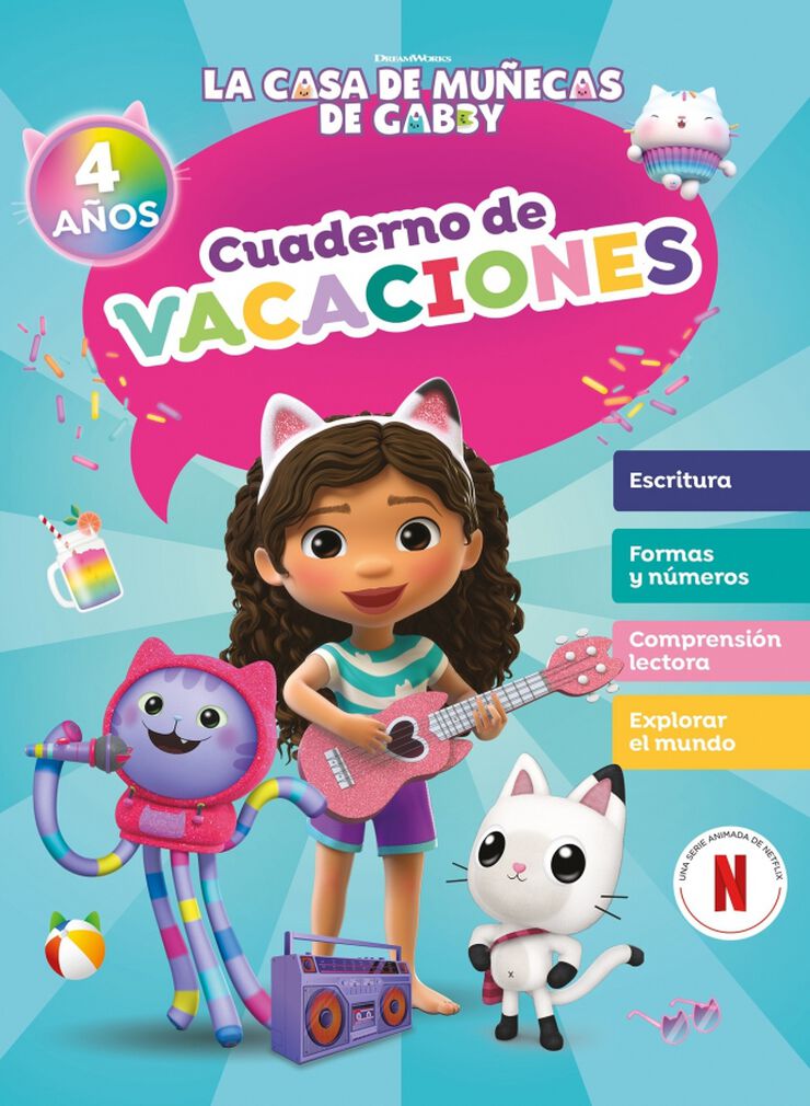 La casa de mu&ntilde;ecas de Gabby. Cuaderno de vacaciones 4 a&ntilde;os