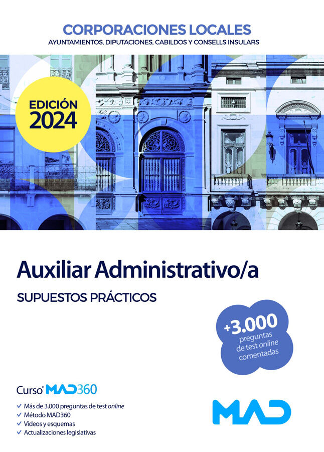 Auxiliar Administrativo/a de Corporaciones Locales. Supuestos pr&aacute;cticos