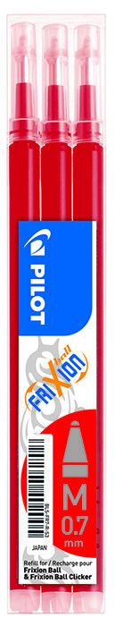 Recambio Bol&iacute;grafo Pilot Frixion rojo 3u