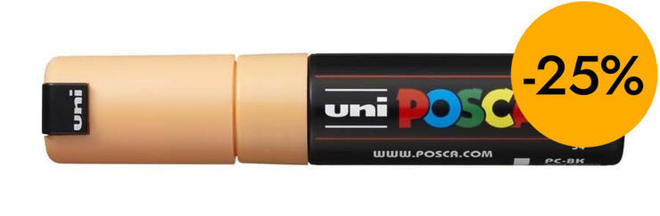 Rotulador Posca PC-8K 8mm naranja claro