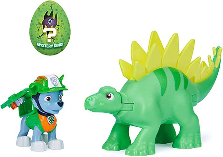 Figura Patrulla Canina Dino Rescue, 1 dinosaure i 1 figura dinosaure misteriosa models assortits