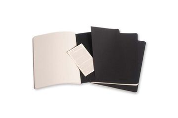 Pack 3 Llibretes Moleskine XL negre ratlla