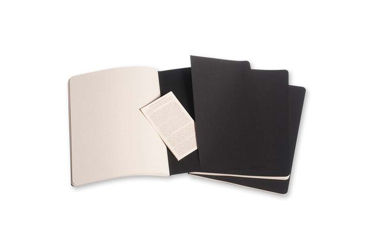 Pack 3 Llibretes Moleskine XL negre ratlla