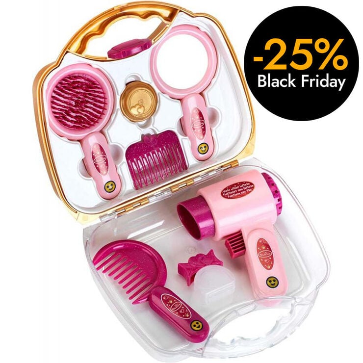 Maletín de peluquería con secador