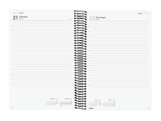 Agenda Finocam Opaque E11 día/pág cas 2026 negro