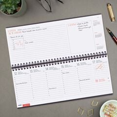 Planificador Finocam sem/vista vertical+Notas cat 2026 gris