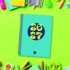 Agenda Escolar Finocam Cool 1/4 Sem/Vista Catal&aacute;n 2026-27 Azul