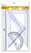 Joc regles Abacus regle 30 cm,escaire i cartabó 25 cm