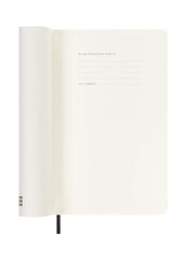 Agenda Moleskine 18 meses sem/vista L tapa blanda negro