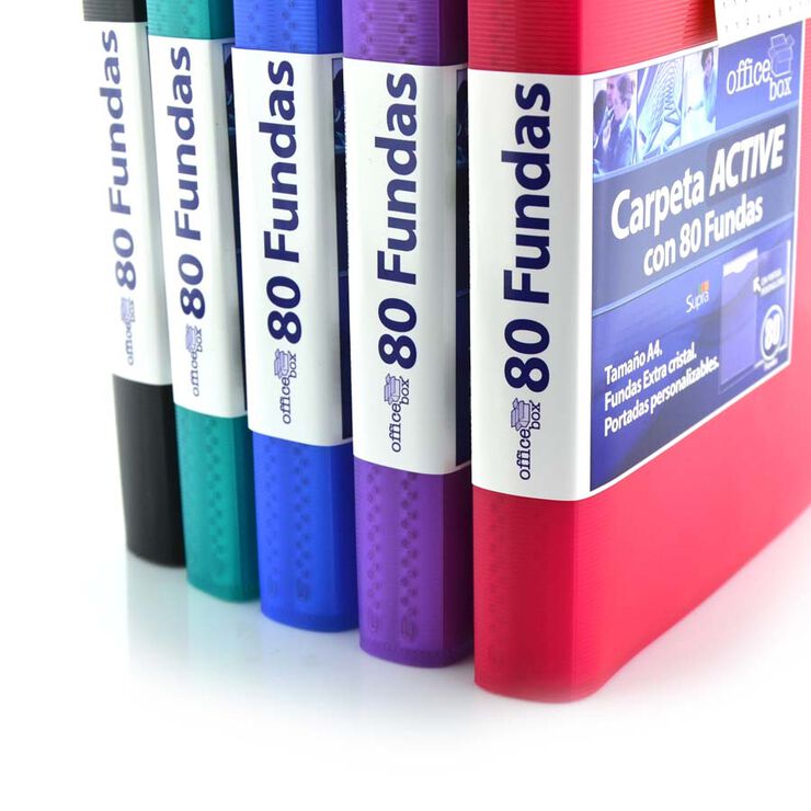 Carpeta 80 fundas A4 Office Box Active