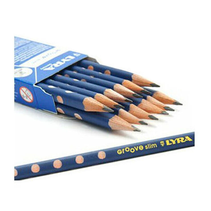 Lápiz Lyra Groove Slim Grafito HB 12u