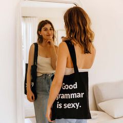 Tote bag ''Good grammar is sexy''