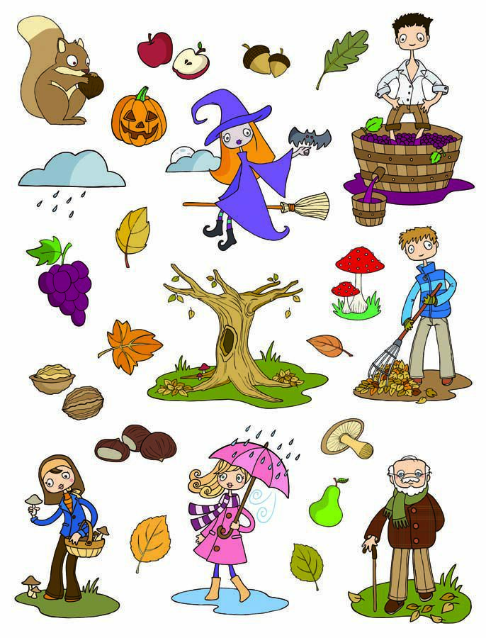 Gomets tem&agrave;tics Apli La Tardor 12 fulls 276u