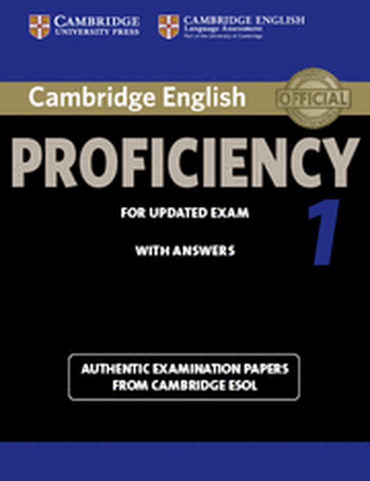 Cambridge English Proficiency 1 for Updated Exam Student'S book With Answers