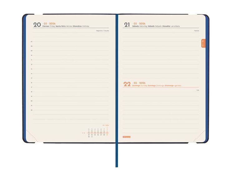 Agenda Finocam Joy F4 día/pág cas 2026 Fiona